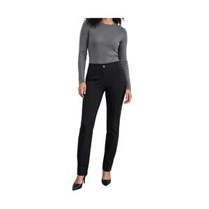 Betabrand Black Pull-On Stretch Slacks Size M Ankle Length Work Pants